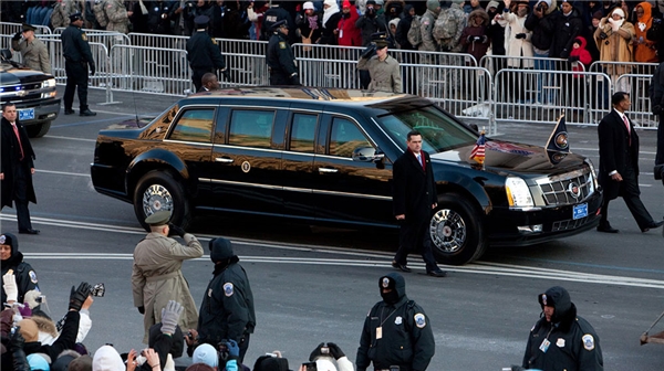 
Siêu xe Cadillac limo của Obama. (Ảnh: internet)