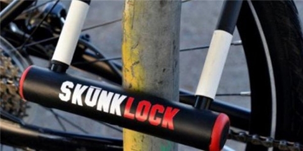 Hình ảnh chiếc khóa giúp bảo vệ xe đạp một cách chắc chắn.