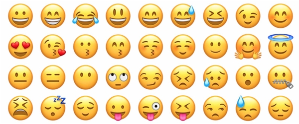 
Một số emoji thông thường trên iPhone. (Ảnh: internet)