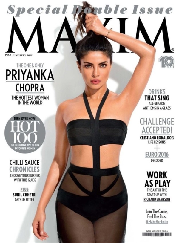 Khá nhiều người đã chỉ trích tờ Maxim khi cho rằng tạp chí này đã photoshop quá đà phần nách của Priyanka Chopra trên bìa số tháng 7.