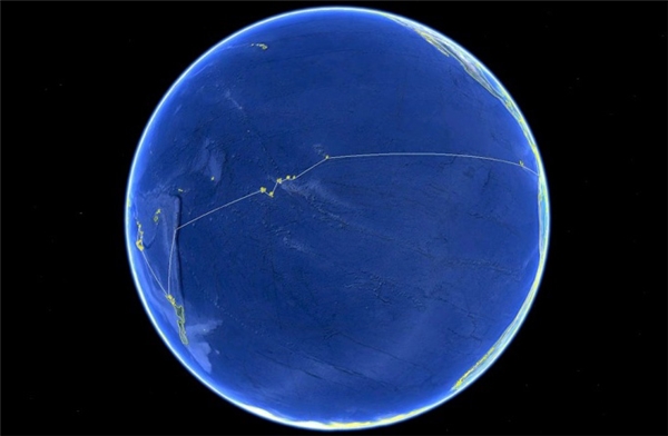 
Đây chính là hình ảnh Trái Đất chụp từ không gian, và những gì bạn nhìn thấy trong ảnh là toàn bộ Thái Bình Dương.