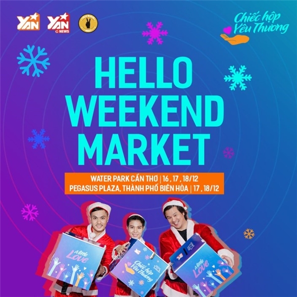 Hello Weekend Market cùng giới trẻ Cần Thơ, Biên Hòa đón Giáng Sinh