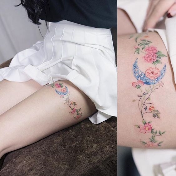 Vòng hoa cùng những chiếc lông vũ  Đỗ Nhân Tattoo Studio  Facebook