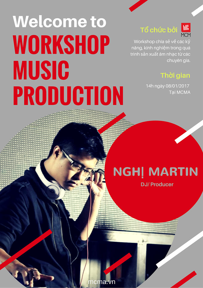 Workshop chia sẻ về Music Production tháng 1 sắp lên sóng