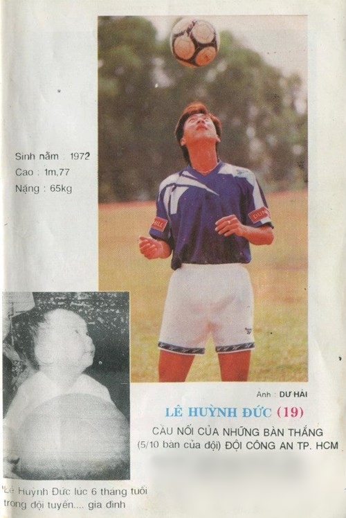 
Tiền đạo Lê Huỳnh Đức - tay săn bàn xuất sắc nhất mọi thời đại của bóng đá Việt Nam.