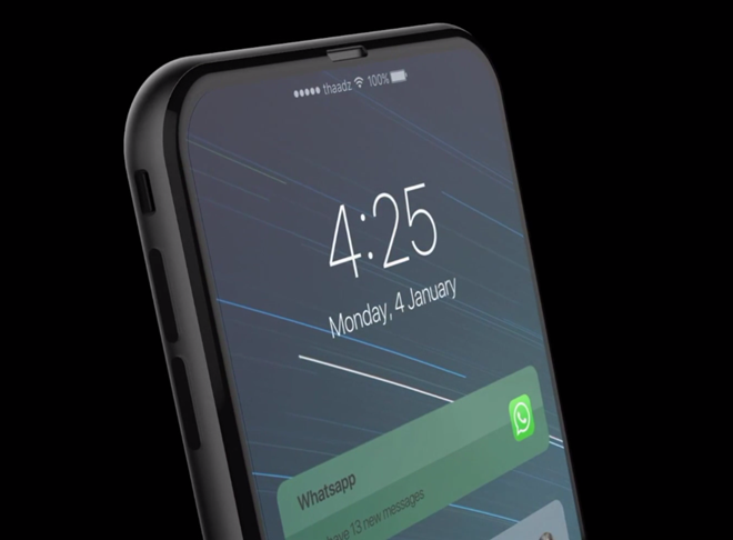 Ngắm cận cảnh iPhone 8 siêu đẹp với màn hình Touch Bar độc đáo