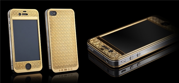 
iPhone 4s được mạ vàng của hãng độ Goldgenie.